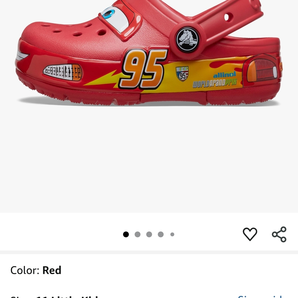 Kids Red Character Clogs - Picture 6 of 6
